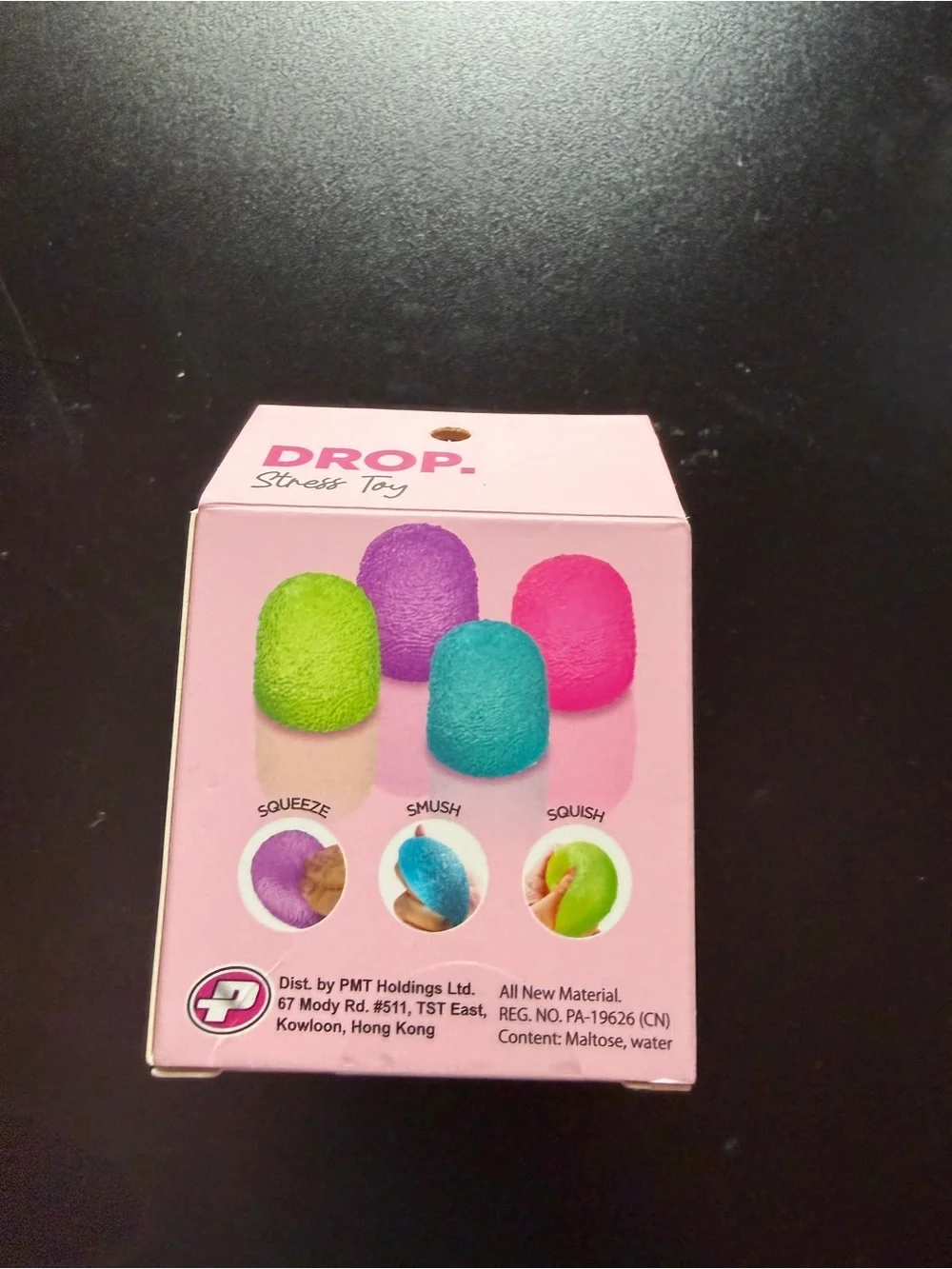 2 New Squishy Stress Toys QUBE & DROP Textured Blue Purple Squeeze Sensory Lot